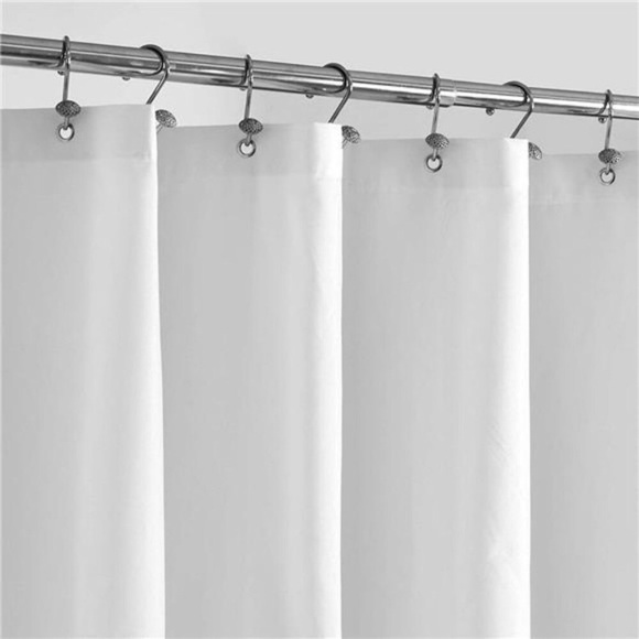 Waterproof Fabric Shower Curtain Liner with 3 Magnets - Soft Hotel Quality - Picture 2 of 9